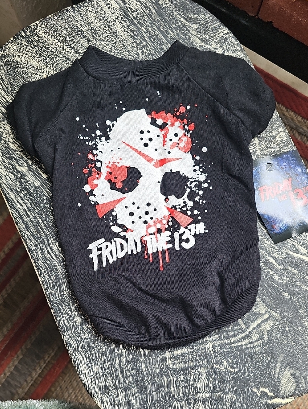Friday the 13th Black Graphic Cat/Dog Tee